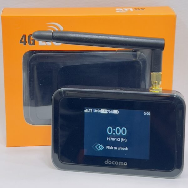 Docomo HW-01H Pocket WiFi Router (Unlocked) – 4750mAh Big Battery + Antenna Option