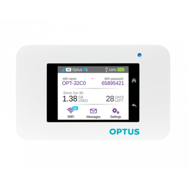 optus 4g wi fi modem cat.9 ac800s netgear 2
